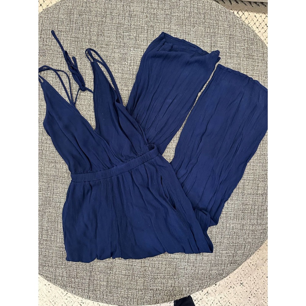Lulus women’s navy jumpsuit